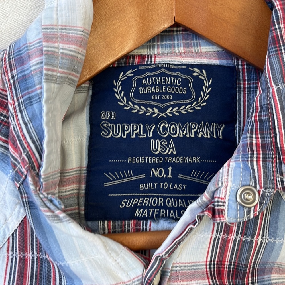 GPH Supply Company Plaid Shirt size S - Picture 3 of 4